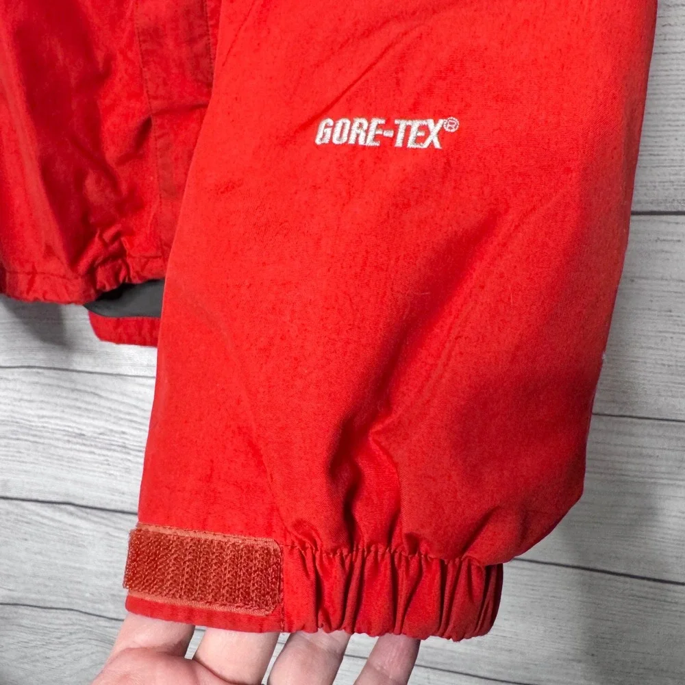 The North Face Mens Gore-Tex Jacket Red Waterproof Hooded Shell Large L
